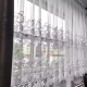 FIRANA NA WYMIAR - Haftowana z gipiurą biała ŻONKIL